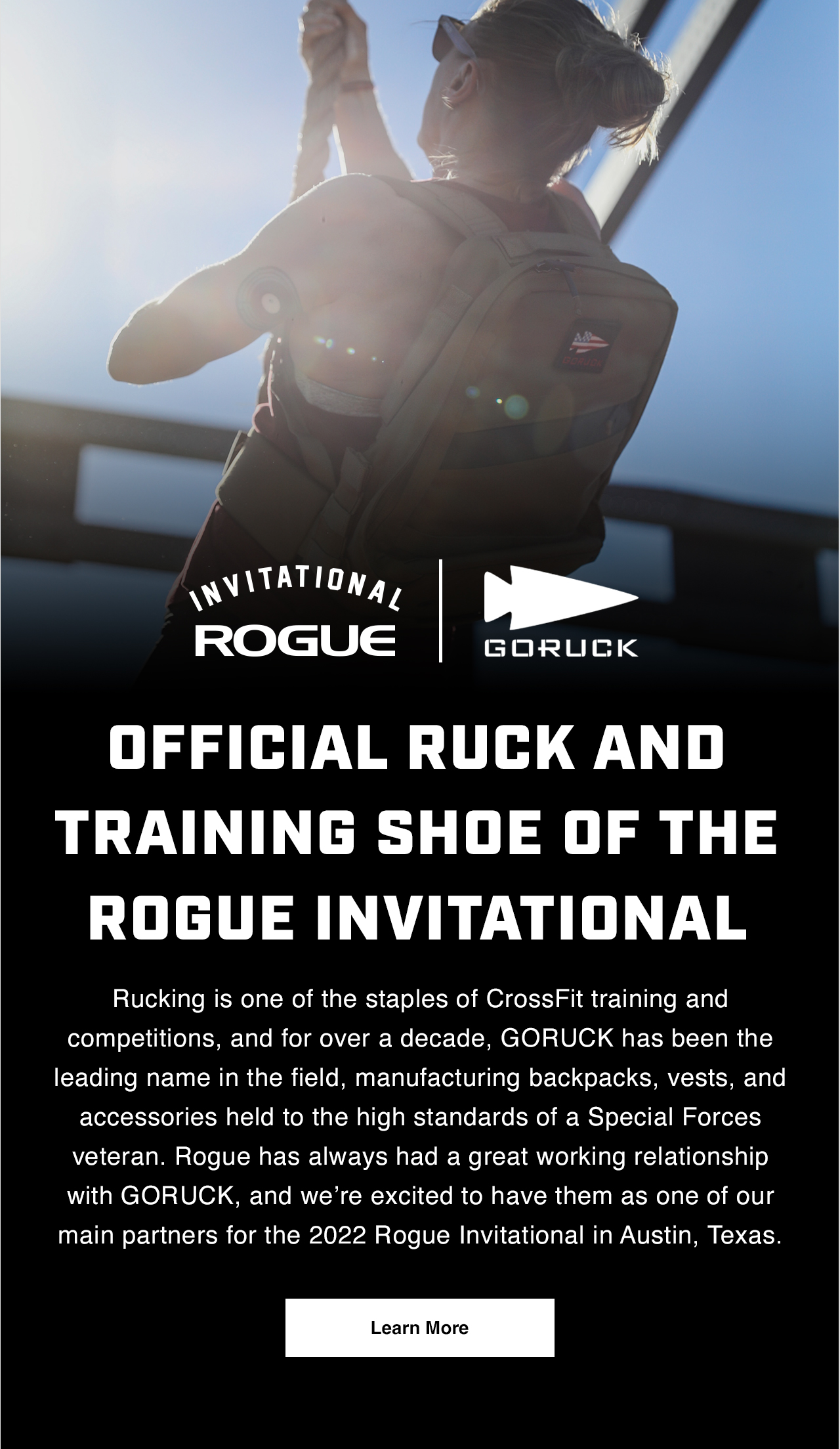 GORUCK Official Ruck and Training Shoe of the Rogue Invitational